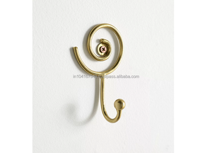 Modern Minimalist Pattern Design Iron Wall Hook Spiral Icon Shaped Key <b>Clothing</b> <b>Hanger</b> Made of Metal for Home Office Hotel Use - Product Image 2