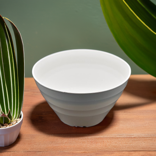 New Products Super Safe Plastic Round-Shaped Garden Decoration Flower Pot Low wave plastic pots