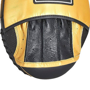 Synthetic Leather Breathable Moisture-Wicking Boxing <b>Focus</b> Mitts Hook Jab <b>Pads</b> Curved Shell Coach Training Punch Target OEM - Product Image 5
