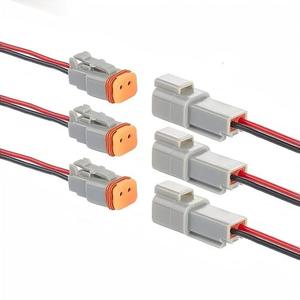 Konektor Listrik Tahan Air Otomotif 2-pin DT, Kabel Harness Steker Jantan dan Betina, Digunakan untuk Mobil, Truk, Lampu Kerja LED - Product Image 2