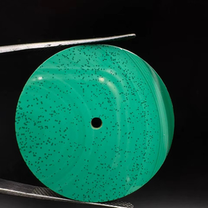 Natural Malachite Watch Dial : 31.50 mm Round One Sided Polished Watch <b>Face</b> - Product Image 1