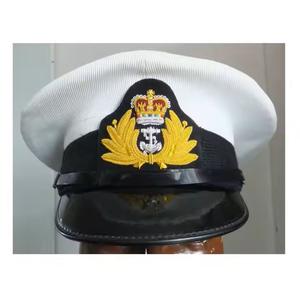 Gorras de Pico Blancas y Azul Marino OEM de Alta Calidad, Fabricadas en Fábrica, Ajustables, Elegantes, para Marineros y Ceremonias, 100% Originales - Product Image 4