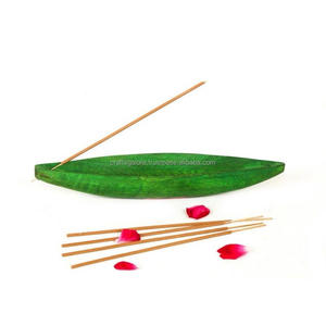 Brûleur d'encens religieux traditionnel en bois artisanal avec parfum thé, fraise et rose en vrac, couleur personnalisée Inde, commandez maintenant - Product Image 3