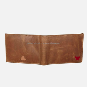 Cartera de cuero personalizada de diseñador de alta calidad para hombre, billeteras con bloqueo RFID para tarjetas de crédito comerciales - Product Image 3