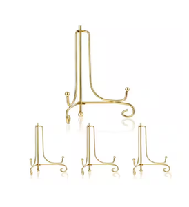 Soporte de Placa de Latón Pulido Dorado, Hecho a Mano por los Mejores Diseñadores, para el Hogar y Fósiles, con Tamaños Personalizados - Product Image 5