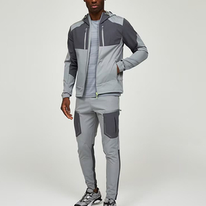 Conjunto Deportivo para Hombre, Chaqueta Cortavientos y Pantalones Transpirables para Correr, Traje de Entrenamiento Personalizado - Product Image 1