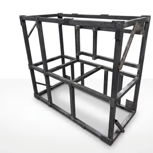 Steel Square Frame Structure Black Industrial Durable Coated Metal Storage and Closet Framework - Product Image 5