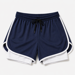 Shorts de sport pour hommes à séchage rapide, légers en polyester, pour la course, le basketball et l'entraînement, avec taille élastique - Product Image 6