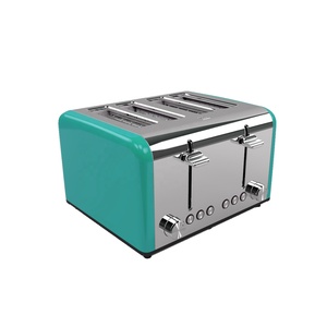 Tostadora eléctrica de Metal de 4 rebanadas más vendida, máquina para hacer tostadas de sándwich de pan de ranura ancha para uso doméstico para cafetería, Hotel, cocina - Product Image 3