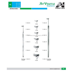 Retracteur de veine manuel réutilisable en acier inoxydable vert de 9 pouces pour la chirurgie de la thyroïde |   A-1 VERITAS - Product Image 5