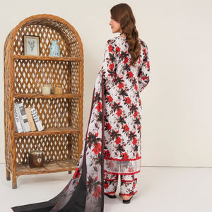 Conjunto de Salwar Kameez Khaddar de 3 piezas con estampado digital para mujer, nuevas colecciones de ropa india y pakistaní, traje Khaddar para damas - Product Image 2