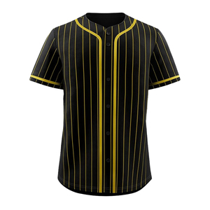 Camisetas de Béisbol Cortas Personalizadas de Talla Grande, 100% Poliéster, Absorbentes de Humedad, Color Rosa para la Lucha Contra el Cáncer de Mama, Cierre con Botones OEM - Product Image 5