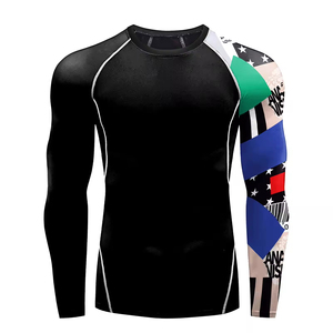 Custom Clothing Rush Guard Sun Protection Clothing Men <b>Compression</b> <b>Shirt</b> Rash guard Men Rash Vests Rash Guard Best Rash Guards - Product Image 4