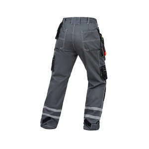 High Visibility Safety Workwear <b>Pants</b> Reflective Trousers <b>Cargo</b> Elastic Waist Drawstring Pockets Casual Hi Vis <b>Working</b> <b>Pant</b> - Product Image 5