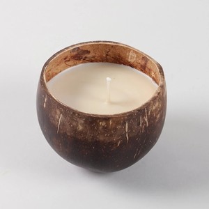 Decorative aromatic <b>candles</b> dining table accents top-pick handmade coconut shell bowl <b>candle</b> - Product Image 2