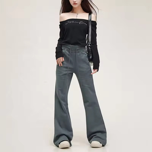 Winter Essentials Straight Wide Leg Sweatpants Soft 350gsm Fleece Lined Joggers Customized Logo - Product Image 5
