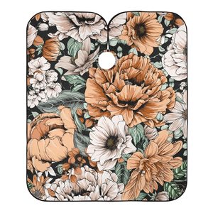 Capa de Peluquería Floral Resistente al Agua, Capa de Salón de Poliéster con Cierre de Clip Metálico Ajustable, Tamaño Personalizable Profesional - Product Image 1