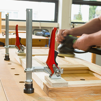 Pince de serrage rapide à cliquet pour table d'atelier, pince de soudage croisée pour table de fixation et utilisation en soudure d'acier (vente en gros)