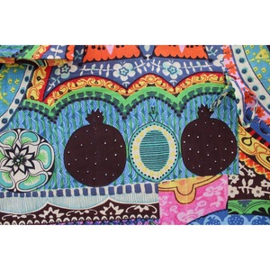 Handmade Boho Patchwork Floral Kaftan Dress Women Colorful Cotton <b>Kimono</b> Summer Resort <b>Beach</b> Cover Oversized Bohemian Maxi - Product Image 4