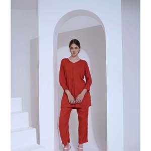 Conjuntos Modestos con Encanto Rústico, Kurta Coordinada (Juego de 2) - Product Image 3