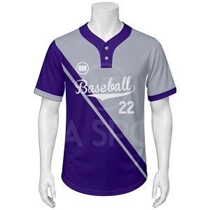 Premium Baseball Teamwear Custom Jerseys Half Sleeve Team Name Lightweight Moisture Wicking Sports Uniform Apparel Wholesale - Product Image 2