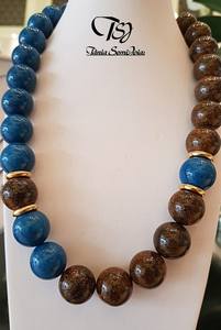สร้อยคอทังสเตนทำมือพร้อมจี้เรซิ่นอีพ็อกซี่- H a CRAFT สไตล์คลาสสิกสำหรับงานปาร์ตี้ของผู้หญิง - Product Image 3