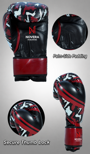 Gants de boxe en cuir personnalisés avec logo, à lacets, pour hommes et femmes, pour sparring, kickboxing, entraînement sur sac de frappe, anti-humidité, protection athlétique - Product Image 3