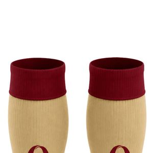Beige and Maroon Soccer Team Socks Long <b>Knee</b> <b>High</b> Athletic Performance Football Training Game Socks for Men Women Youth - Product Image 6
