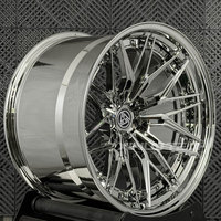 عجلات XINLAI المصنعة حسب الطلب، 2/3 قطع، 5x112 5x114.3 5x120، مقاس 19 20 21 بوصة، جنوط كروم متعددة الأذرع عميقة الحواف لسيارة بورش كايين