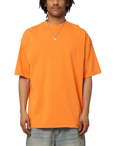 เสื้อยืดคุณภาพสูงสำหรับผู้ชาย เสื้อยืดเปล่าพิมพ์ลายกราฟิกตามสั่ง ผ้าฝ้ายเนื้อหนา เสื้อยืดโอเวอร์ไซส์สำหรับผู้ชาย - Product Image 1