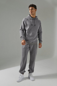 2026 <b>Oversized</b> Stacked Men's Tracksuit Luxury Heavyweight Baggy Hoodie Casual Sports Set Cotton <b>Jogger</b> Suit Wholesale Supplier - Product Image 4