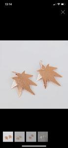 Boucles d'oreilles contemporaines faites à la main en forme de cercle superposé - Product Image 1