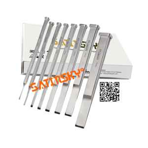 สิ่วกระดูกเครื่องมือเกี่ยวกับศัลยกรรมกระดูกเครื่องมือทางสัตวแพทย์เครื่องมือซัลโคพลาสตี้แบบแท่งสี่เหลี่ยม - Product Image 1