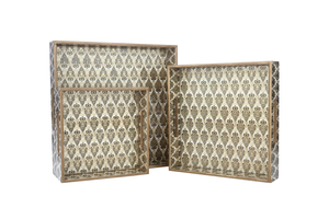 Bandeja de Almacenamiento de Madera Natural de Lujo Hecha a Mano, Apta para Lavavajillas, Diseño Moderno para Café, Té, Desayuno, Aperitivos, Vajilla, Baño - Product Image 3
