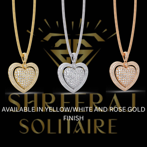 Custom Hip Hop Iced Out Heart Pendant 925 Sterling Silver with D Color VVS1 Moissanite Diamonds Luxury <b>Rapper</b> Jewelry Wholesale - Product Image 3