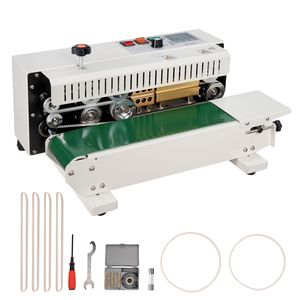 Sigillatrice a Nastro Orizzontale Digitale per Sigillatura Continua di Sacchetti, Larghezza Sigillatura 0,24-0,47 Pollici/6-12 mm, Compatibilità PP (110V) - Product Image 3