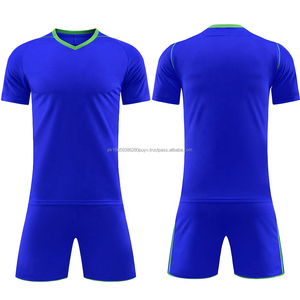 Ropa deportiva de poliéster 100% para hombre, precio al por mayor, camisetas de media manga, conjuntos de uniformes de fútbol OEM, venta de kits de fútbol - Product Image 6