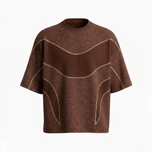 Camisetas Extra Grandes para Hombre al por Mayor, Camisetas de Algodón Grueso de Moda, Camisetas con Estampado Gráfico Personalizado - Product Image 2