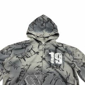 Sweat à capuche personnalisé de haute qualité, très demandé, imprimé sur mesure, fabriqué en usine, prix bas, 100% coton molletonné 450 g/m² - Product Image 5