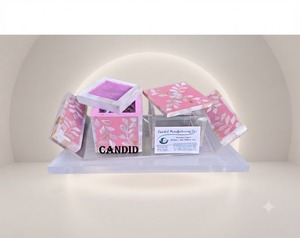 Lámpara de Perfume Acrílica Ecológica Hecha a Mano con Diseño de Hojas, Aroma a Sándalo y Almizcle, para Decoración Aromática de Escritorio - Product Image 1
