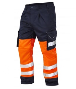 Pantalon de travail haute visibilité pour mécanicien OEM 13,75 oz. Jogger Homme Grande Taille en Denim Épais Taille Mi-Haute Haute Visibilité Antistatique - Product Image 2