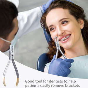 Manual Dental Orthodontic Bracket Remover Pliers Stainless Steel Anterior Teeth Braces Removal Tool Kit Bracket Gripper - Product Image 6