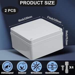 Boîtier de jonction étanche en plastique IP66, boîtier électrique en PC/ABS moulé par injection, modèle OEM JBX-002 du Vietnam - Product Image 5