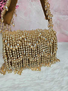 ขายร้อนแฟชั่นเย็บปักถักร้อยซาตินกระเป๋าสําหรับผู้หญิงDinner Party Clutchesที่ดีที่สุดกระเป๋าโดยLuxury CRAFTS - Product Image 4