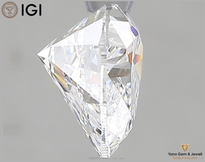 Diamant de laboratoire CVD en forme de cœur, certifié IGI, 1,50 carat, couleur D, clarté VVS1, parfait pour une bague de fiançailles - Product Image 3