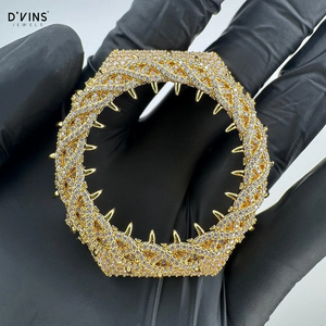 D'VINS Pass Diamond Tester Moissanite Thorn Watch Case Diamond Iced Bezel Silver Silverstone Handmade Luxury Accessories - Product Image 1