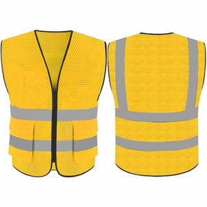 2026 <b>Star</b> Wear Industry Customized Logo Sublimation Printing High Quality <b>Light</b> Weight Breathable Linen Reflective Safety Vest - Product Image 2