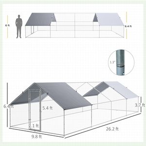 Pollaio Personalizzabile Tipo H con Gabbia a Rete per Galline Ovaiole, Nessun Prodotto Difettoso, Resi Supportati - Product Image 2
