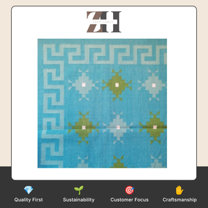 Compre Alfombra Kochi de Tejido Plano, Alfombra Decorativa Hecha a Mano, Proveedor Mayorista, Fabricante, Exportador de India - Product Image 6