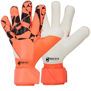Guantes de Portero de Fútbol de Látex Alemán Rosa y Blanco con Diseño Personalizado, Dedos Completos, Látex Alemán de Corte Negativo de 4mm y Correa - Product Image 3